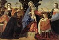 Sacred Conversation with Saints Barbara and Justina - Jacopo d'Antonio Negretti (see Palma Vecchio)
