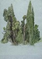 The Cypresses at the Villa d'Este, Tivoli - Samuel Palmer