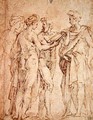 Group of Three Women and Two Men, c.1527-30 - Girolamo Francesco Maria Mazzola (Parmigianino)