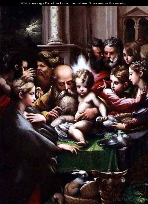 The Circumcision, c.1523 - Girolamo Francesco Maria Mazzola (Parmigianino)