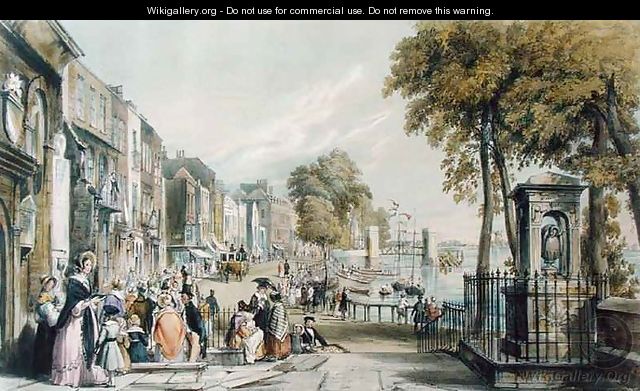 View of Cheyne Walk, Chelsea, 1840 - William Parrott