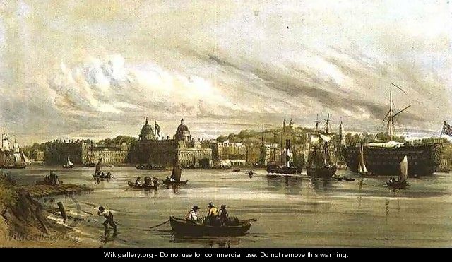 Greenwich and the Dreadnought - William Parrott