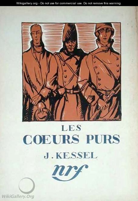 Front cover illustration for Les Coeurs Purs by Joseph Kessel 1898-1979, 1927 - F.R. Parry