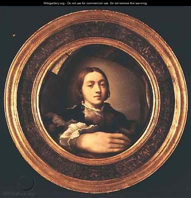 Self Portrait at the Mirror - Girolamo Francesco Maria Mazzola (Parmigianino)