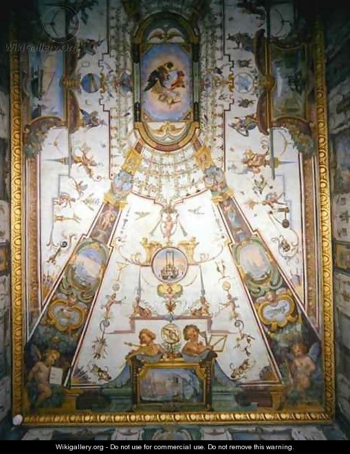 Ceiling panel from the Stanzino delle Matematiche 2 - Giulio Parigi