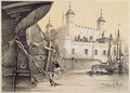 View of the Tower of London from the River Thames, c.1840 - (after) Patten, Edmund