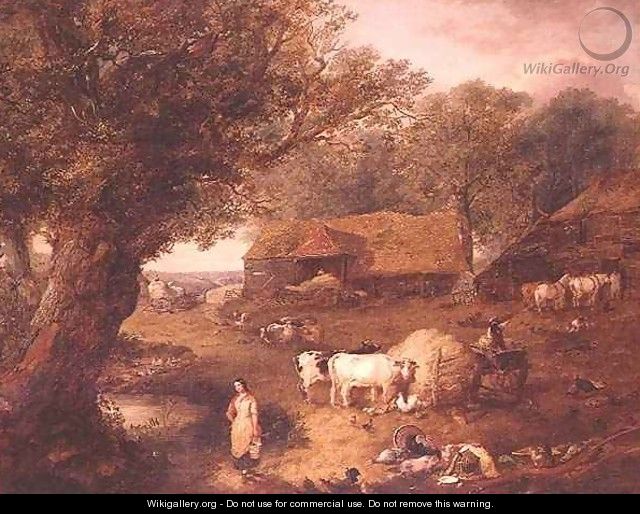 The Farmyard - (attr. to) Pasmore, John Frederick