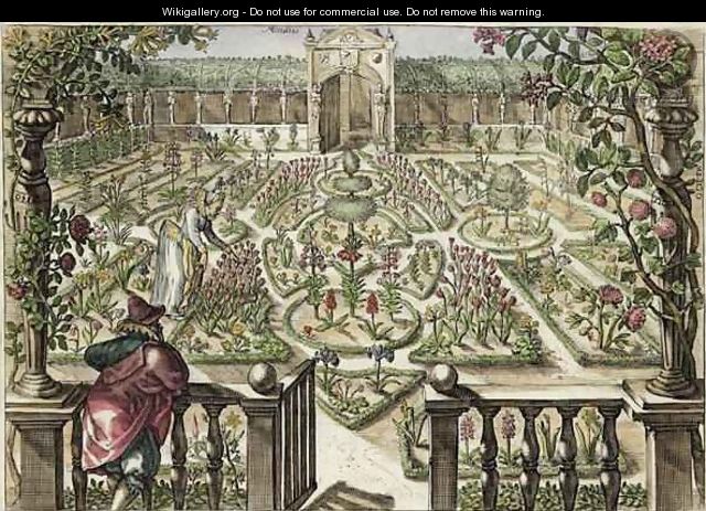 Spring Garden, from Hortus Floridus, published 1614-15 2 - Crispijn van de Passe