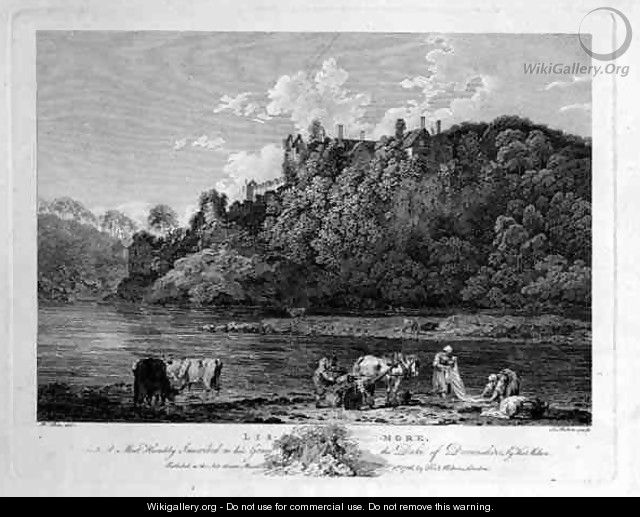 View of Lismore Castle, County Waterford, Ireland, engraved by Thomas Milton 1743-1827 1786 - William Pars