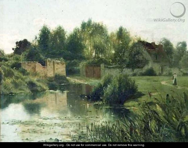 The Village Pond, 1879 - Ernest Parton