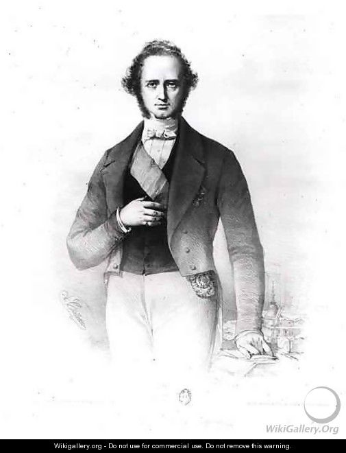 Portrait of Henry John Temple 1784-1865 Lord Palmerston, engraved by Collette - John Partridge