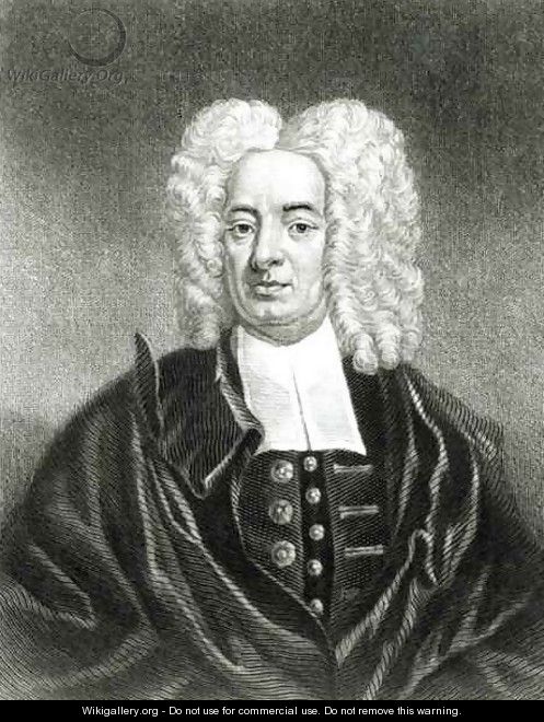 Cotton Mather 1663-1728 engraved by Charles Edward Wagstaff b.1808 and J. Andrews - (after) Pelham, Peter