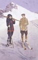 Skiers at Adelboden - Carlo Pellegrini