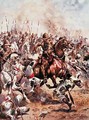 Charge of the Twenty-First Lancers, illustration from Glorious Battles of English History by Major C.H. Wylly, 1920s - Henry A. (Harry) Payne