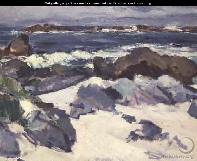 A Rocky Shore, Iona - Samuel John Peploe