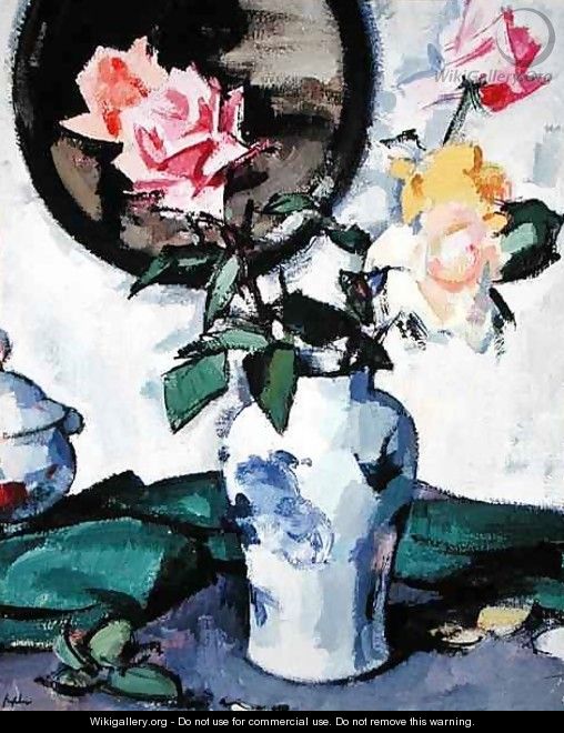 Still Life with Mixed Roses, c.1922 - Samuel John Peploe
