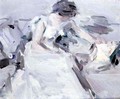 Lady in a White Dress - Samuel John Peploe