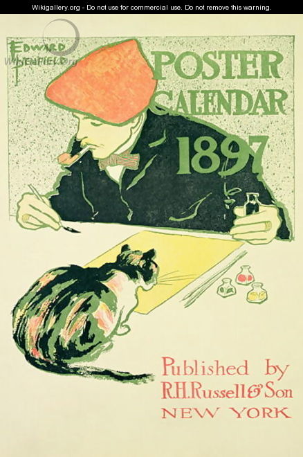 Poster Calendar, pub. by R.H. Russell and Son, 1897 - Edward Penfield