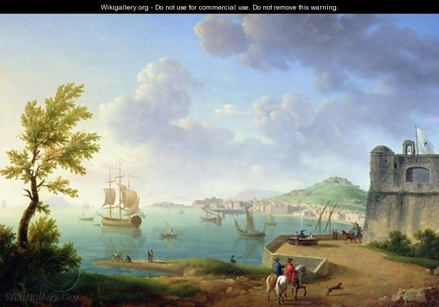 View of Naples from the Castel dellOvo to Mergellina, 1791 - Pierre Joseph Petit