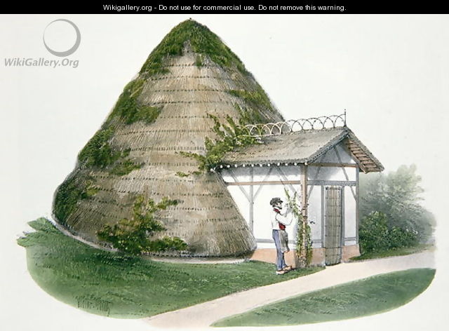 The Ice-house at Courbeton, illustration from Habitations Champetres published Paris, c.1895 - (after) Petit, Victor Jean-Baptiste