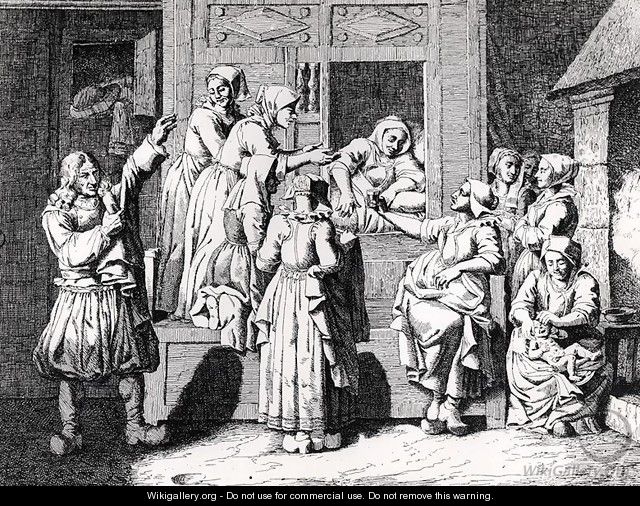 The New Mother, from Galerie des moeurs, usages et costumes des Bretons de lArmorique, 1808 - Olivier Perrin