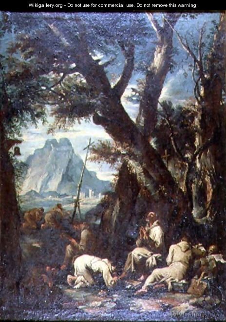 Countryside with Hermits, c.1700-10 - Antonio Francesco Peruzzini