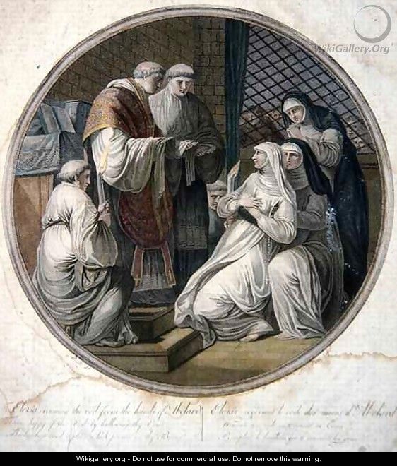Eloise Receives the Veil from the Hands of Abelard - B. Pernotin
