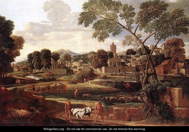Landscape with the Funeral of Phocion - Nicolas Poussin