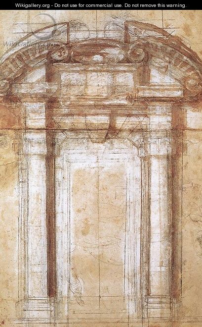 Study for the Porta Pia - Michelangelo Buonarroti