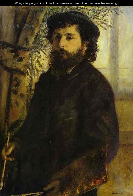 Portrait of Claude Monet - Pierre Auguste Renoir