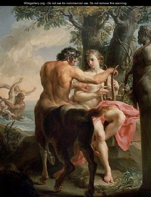 Achilles and the Centaur Chiron - Pompeo Gerolamo Batoni