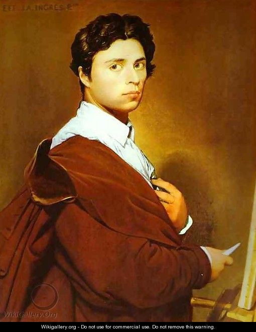 Self-Portrait at the Age of 24 - Jean Auguste Dominique Ingres