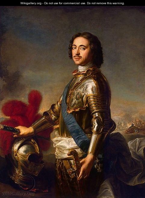 Portrait of Peter I - Jean-Marc Nattier