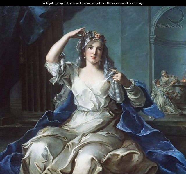 Portrait of a Lady as a Vestal Virgin - Jean-Marc Nattier