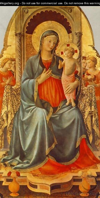 Madonna with the Child and Angels - Angelico Fra