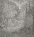 Here chanting I beheld those spirits sit (Canto VII., line 91) - Gustave Dore