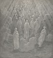 so drew Full more than thousand splendours towards us, (Canto V., line 106-107) - Gustave Dore
