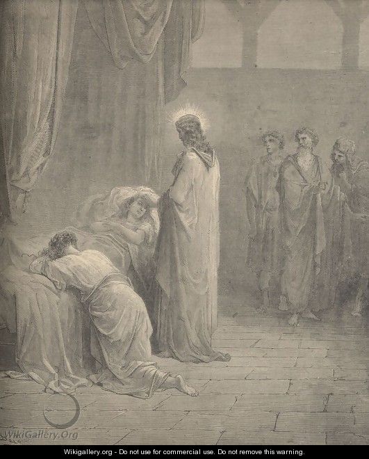 Raising Of The Daughter Of Jairus - Gustave Dore