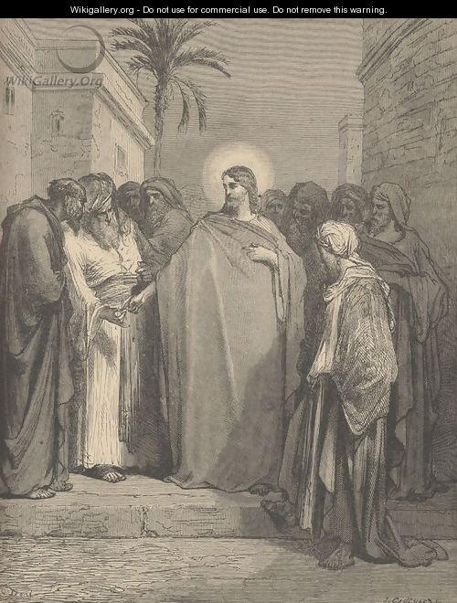 Jesus And The Tribute Money - Gustave Dore