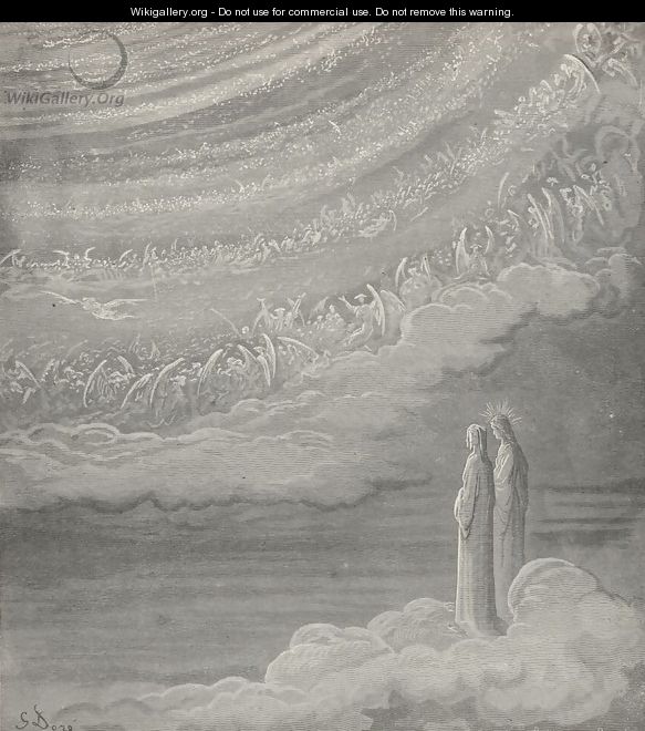Then heard I echoing on from choir to choir, (Canto XXVII., line 86) - Gustave Dore