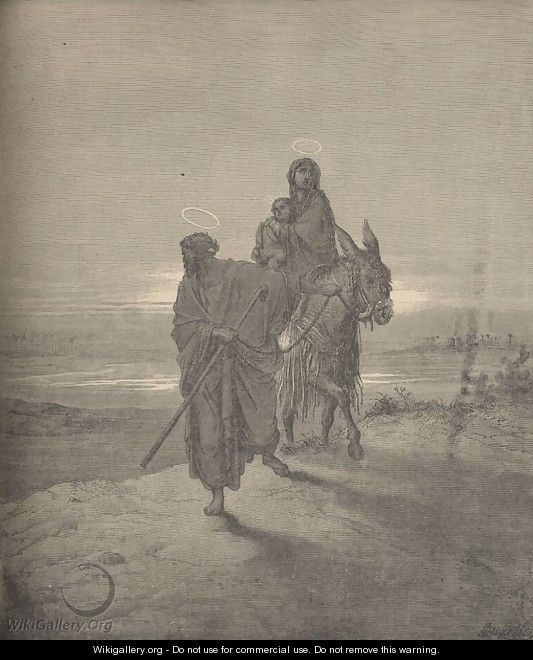 The Flight Into Egypt - Gustave Dore