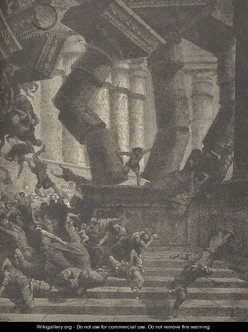The Death Of Samson - Gustave Dore