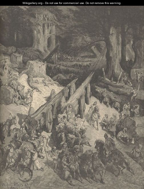 The Cedars Destined For The Temple - Gustave Dore