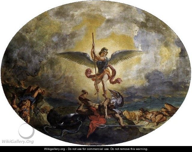 St Michael defeats the Devil - Eugene Delacroix