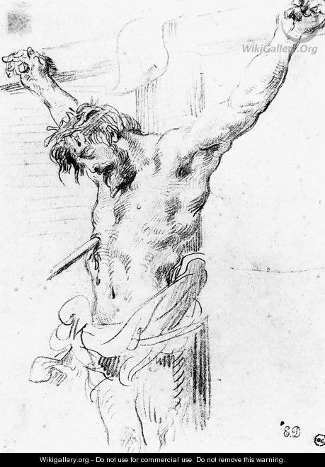 Christ on the Cross - Eugene Delacroix