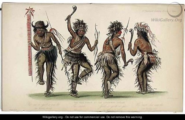 The War Dance by Ojibbeway Indians - George Catlin
