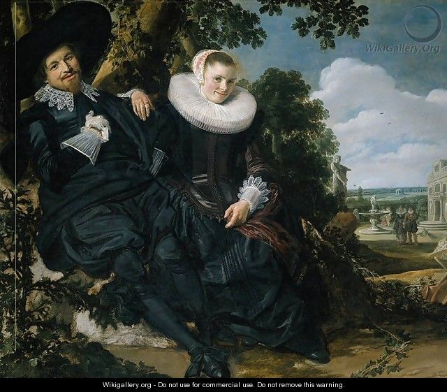 Marriage Portrait of Isaac Massa en Beatrix van der Laen - Frans Hals
