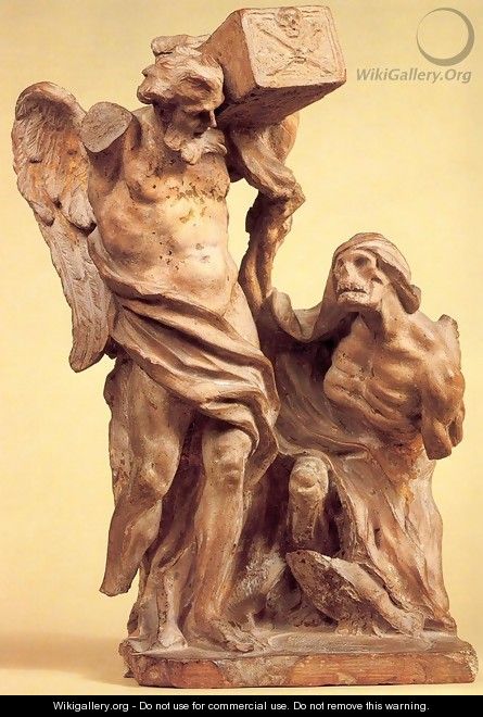 Bozzetto of Time Arrested by Death - Gian Lorenzo Bernini