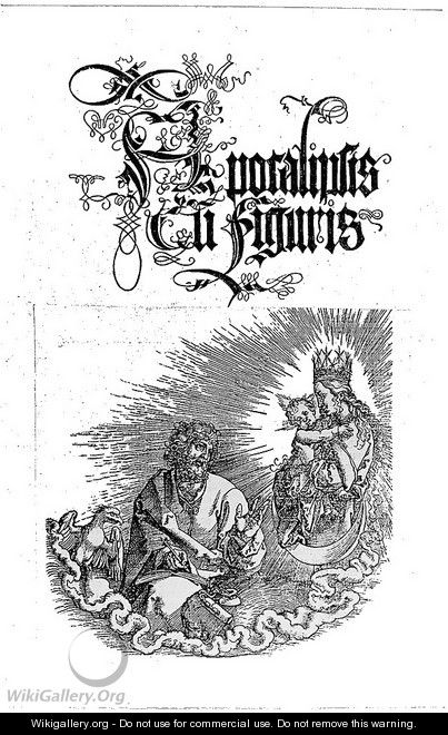 Virgin & Child Appearing to St.John while He Writes his Revelations - Albrecht Durer