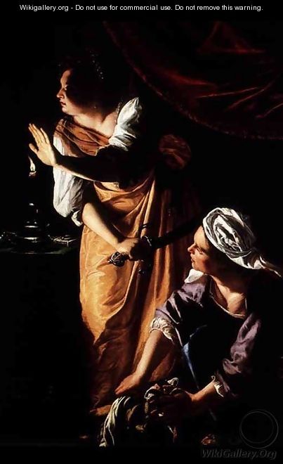 Judith and Her Maidservant with the Head of Holofernes - Artemisia Gentileschi
